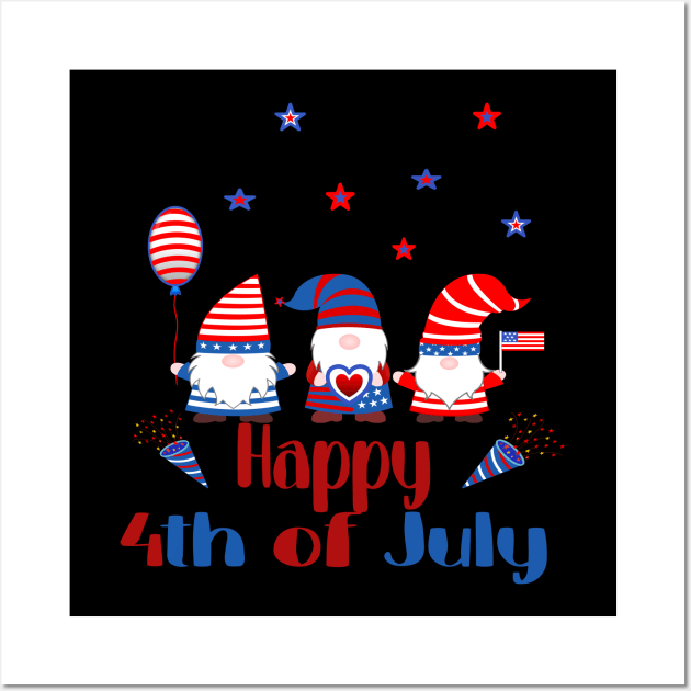 Happy 4th of July Wall Art by Roberto C Briseno